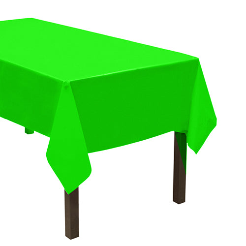 54″ x 108″ RECTANGULAR TABLE COVERS – NEON GREEN