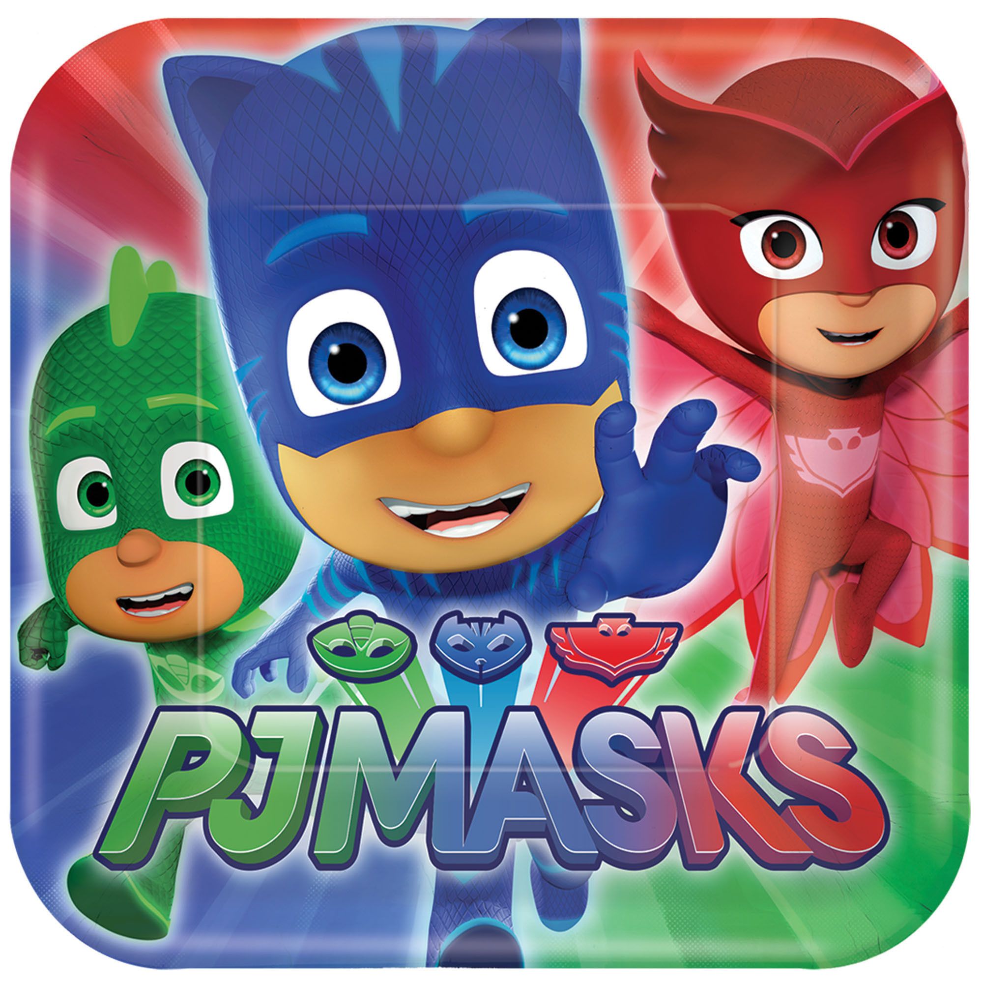 PJ Masks Square Dessert Plates