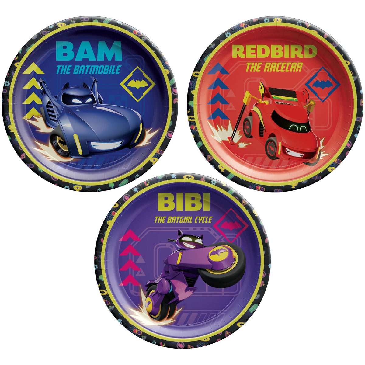 Batwheels 7&quot; Plates