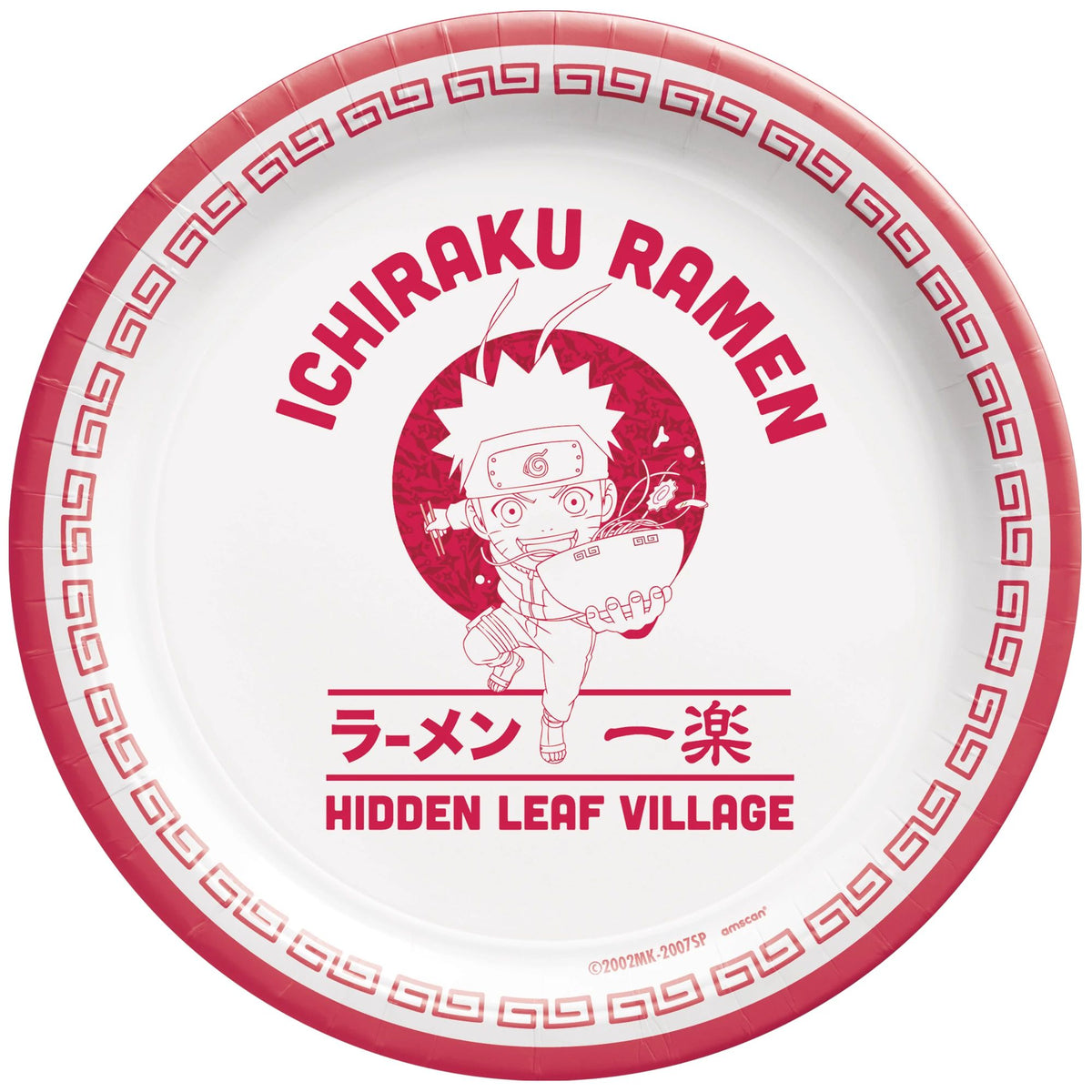 Naruto 7&quot; Round Plates