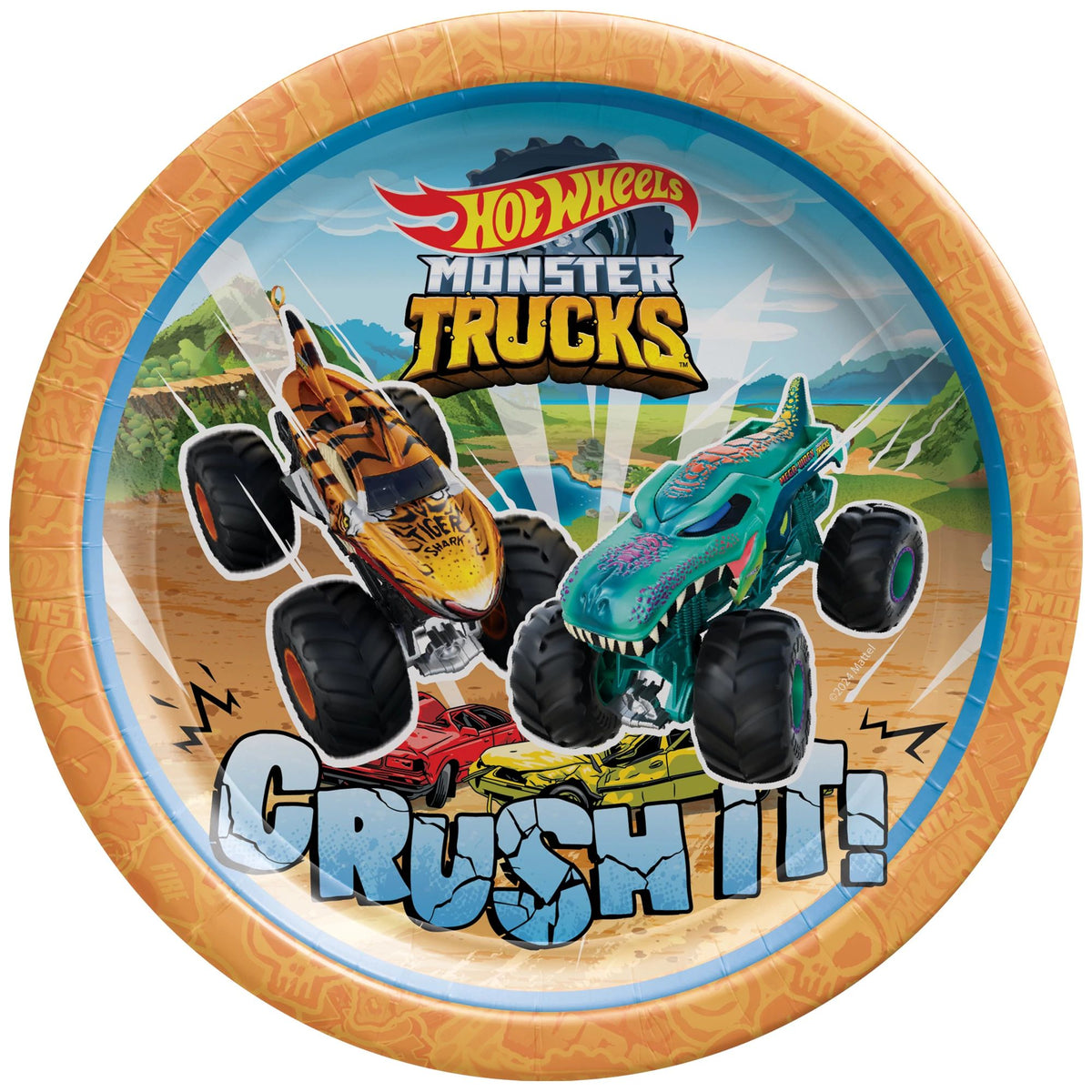 Hot Wheels Monster Truck 7&quot; Plates