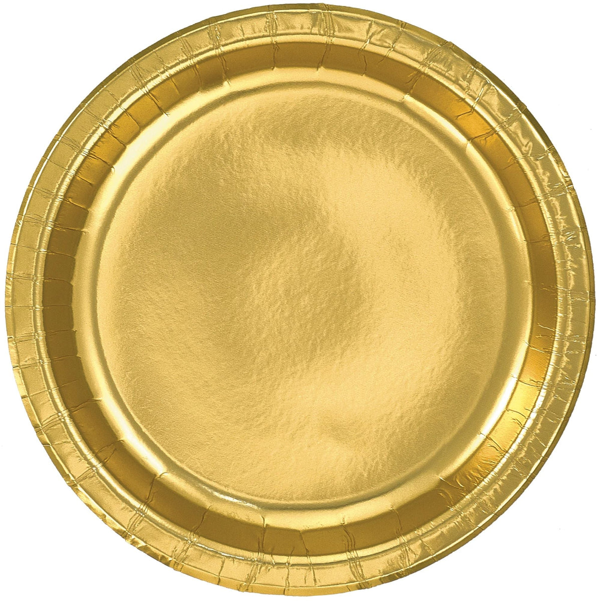 6 3/4&quot; Metallic Paper Plate - Gold