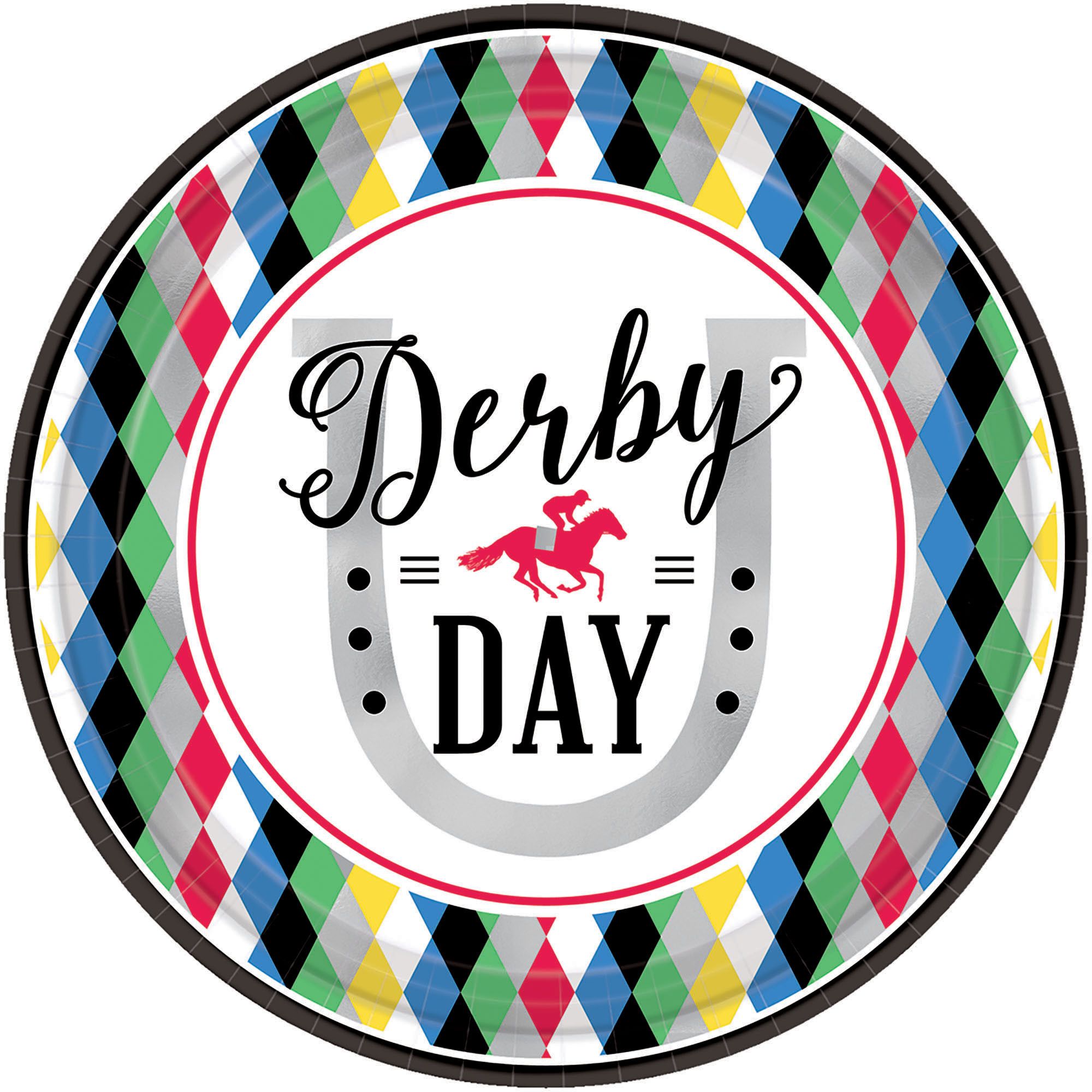 Derby Day Round Plates, 9"