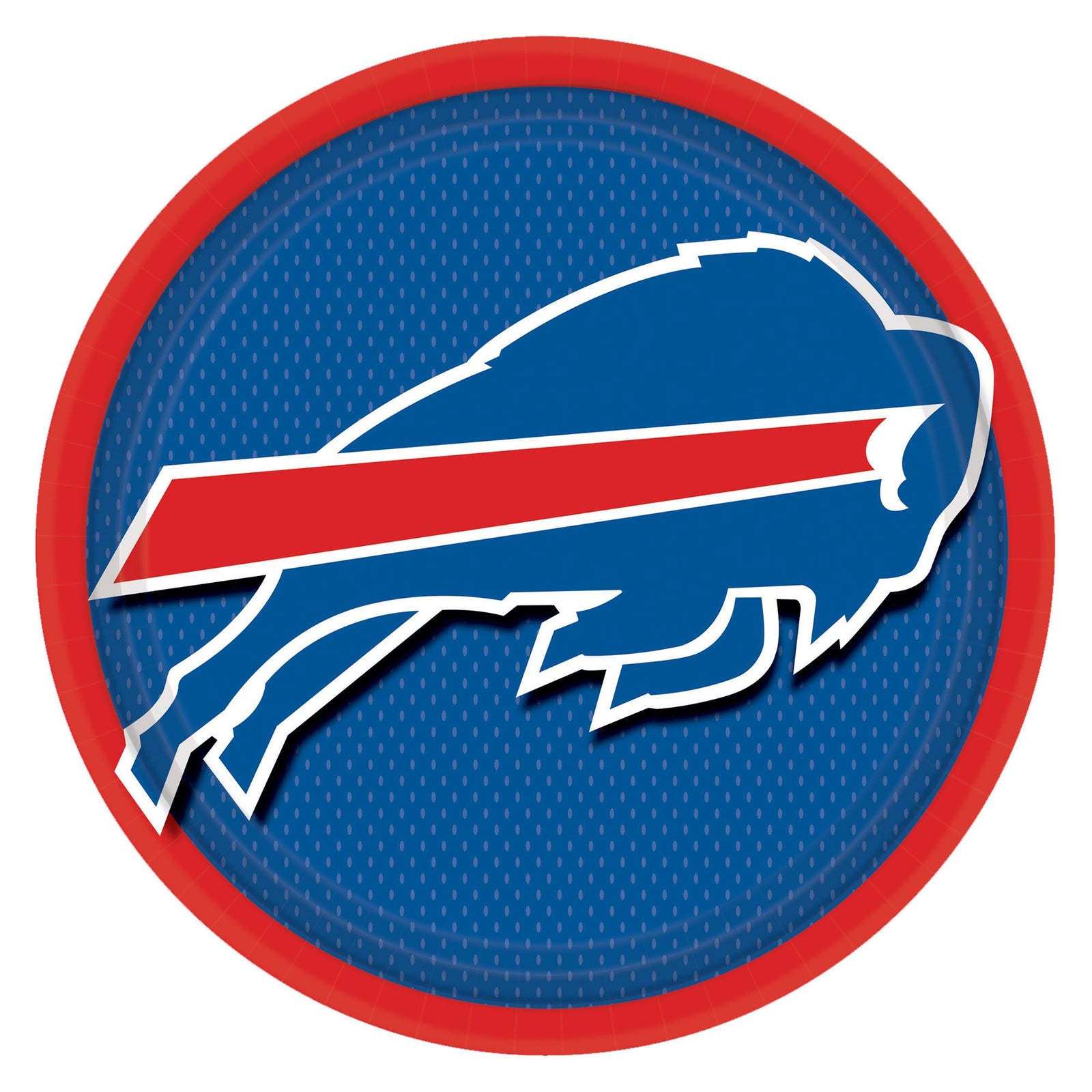 Buffalo Bills Round Lunch Plates