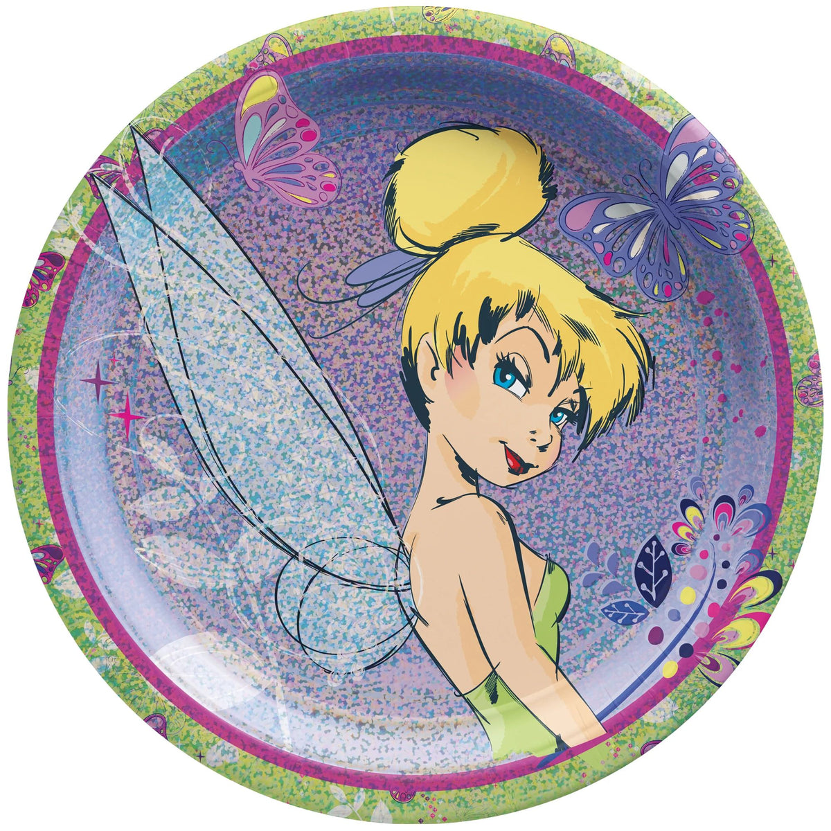 Tinkerbell 9&quot; Prismatic Plates