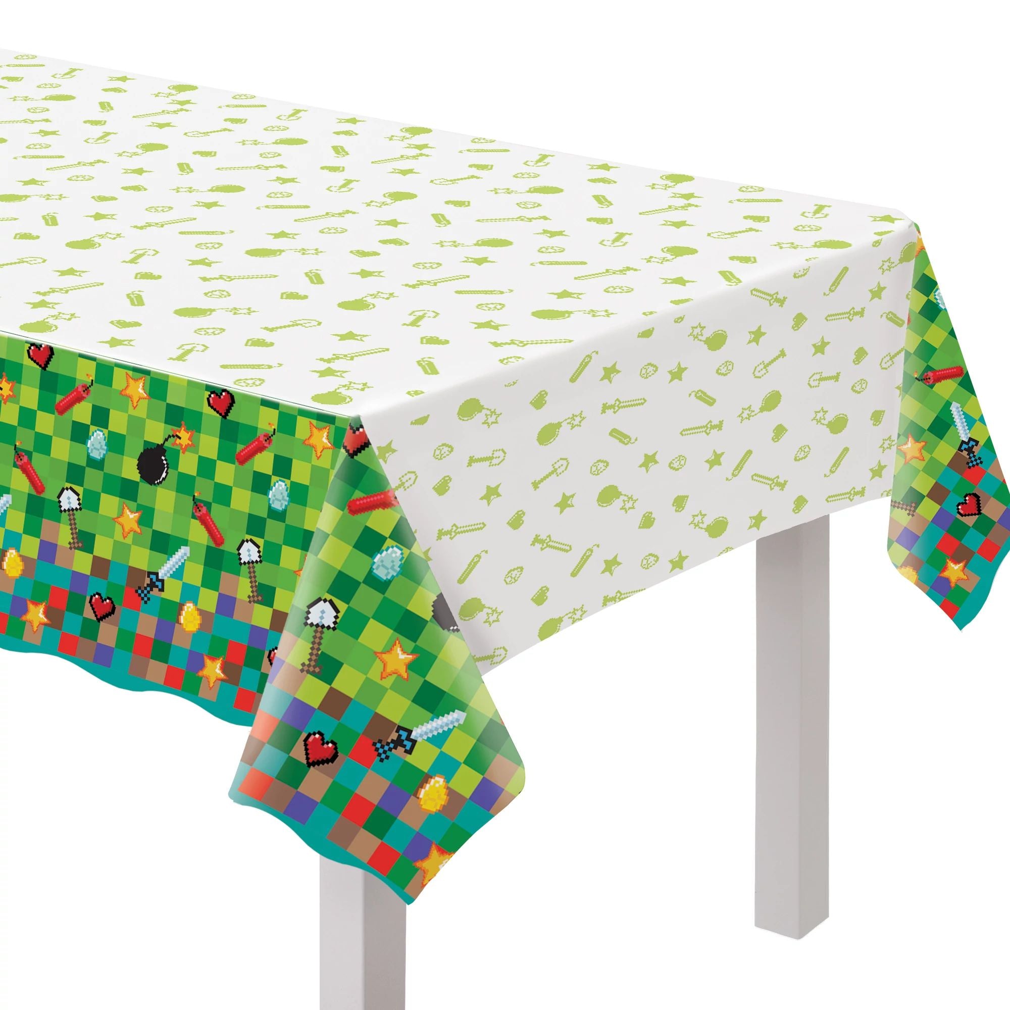 Pixel Party Plastic Table Cover