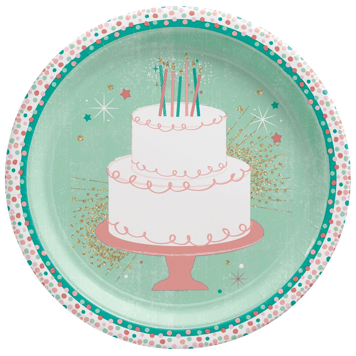 Happy Cake Day 10 1/2&quot; Plates