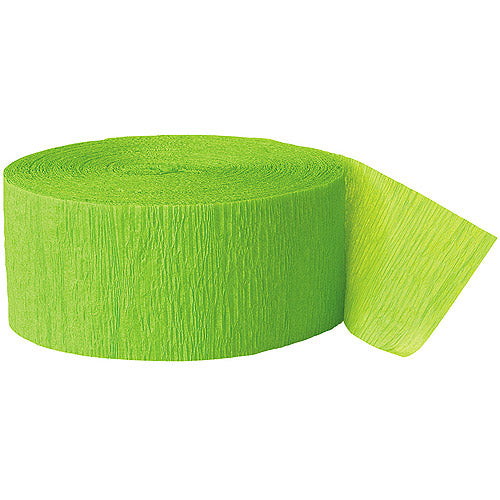 Crepe Streamer - Lime Green 81 Ft