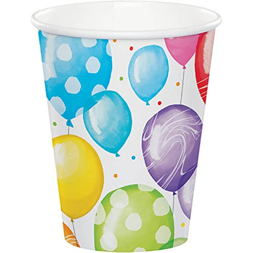 Balloon Bash Hot &amp; Cold Paper Cups