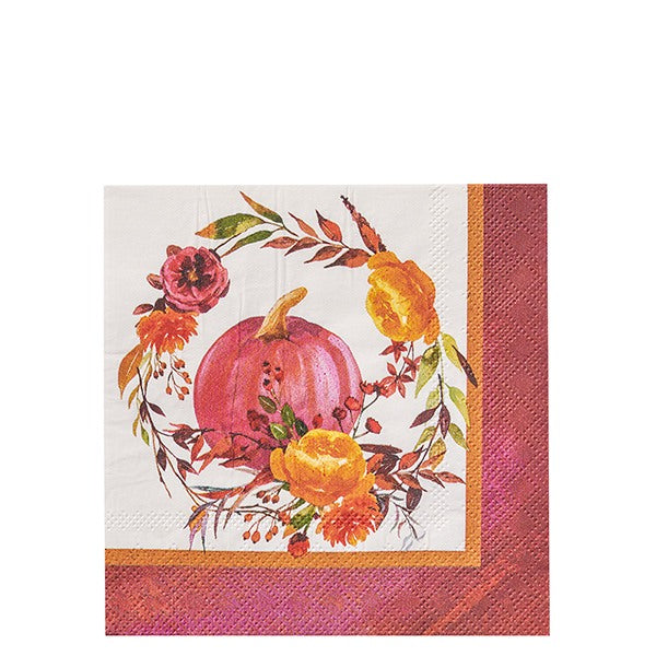 AUTUMN BOUQUET COCKTAIL NAPKIN