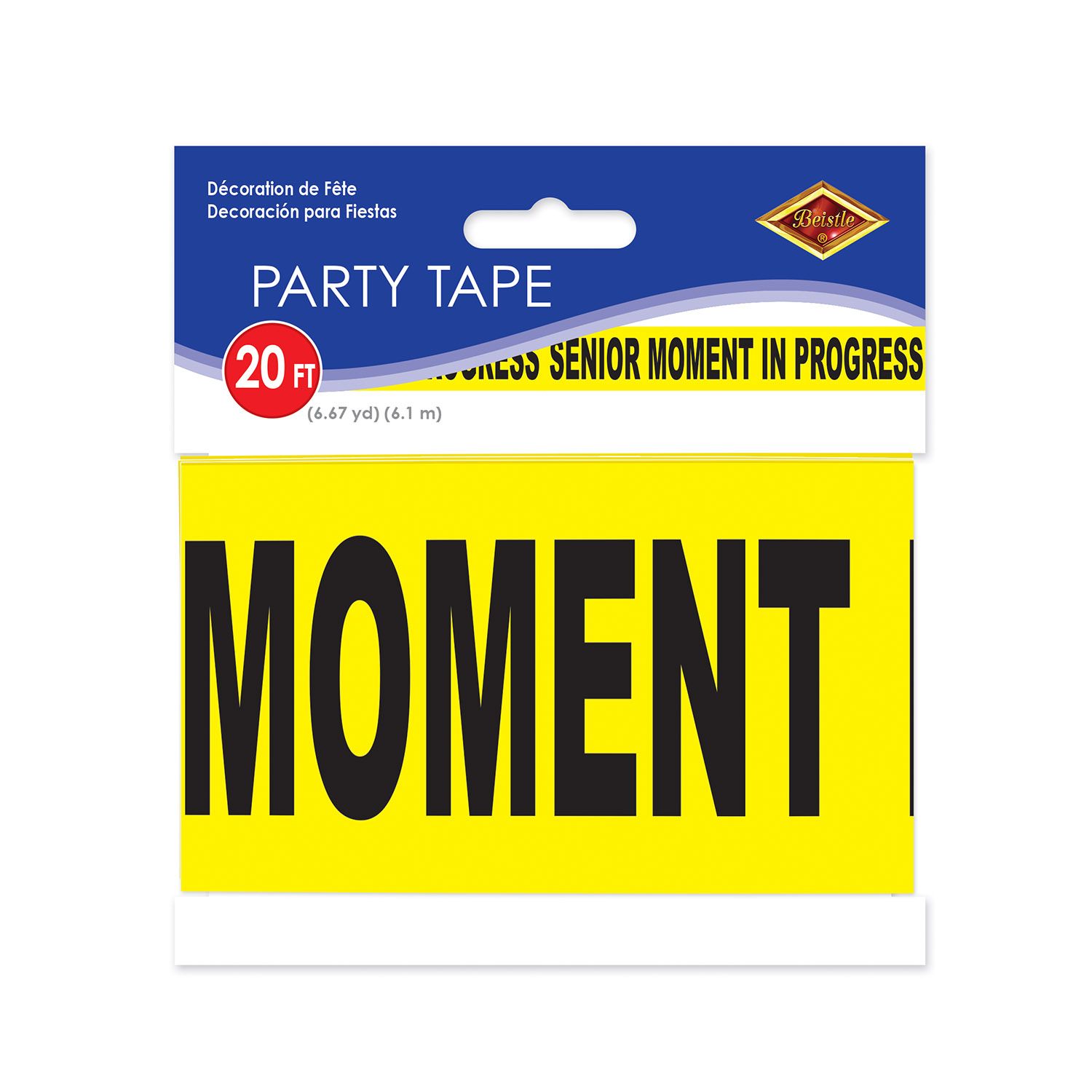 Senior Moment In Progress Party Tape