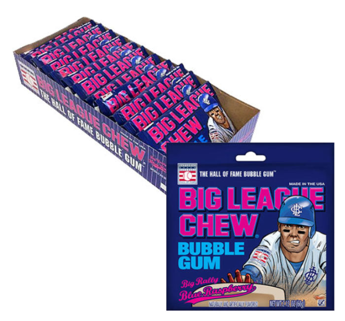 BIG LEAGUE CHEW - BLUE RASPBERRY PEG BAG