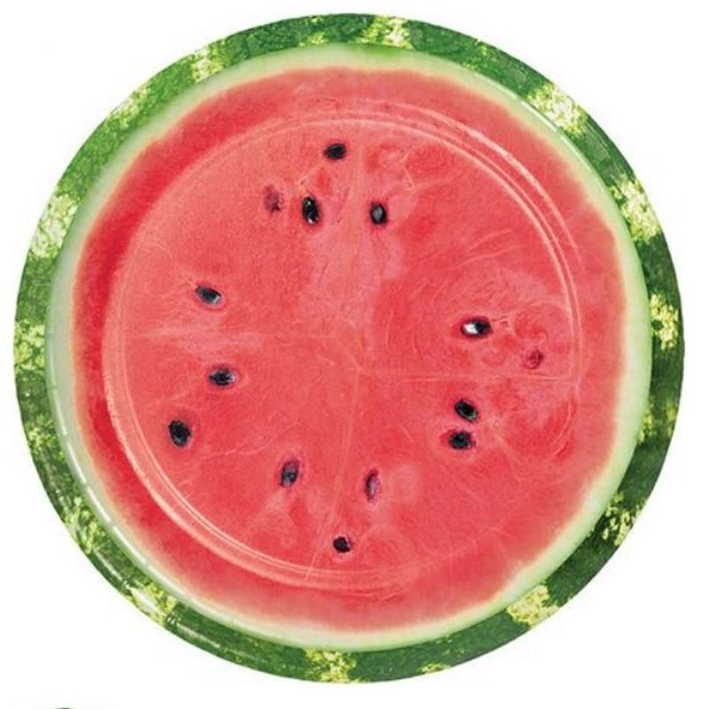 Farm Fresh Watermelon 8 Ct 7 Dessert Cake Plates Paper