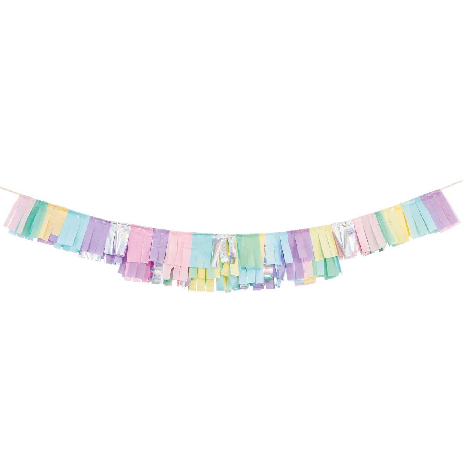 Pastel Tissue Fringe Party Garland