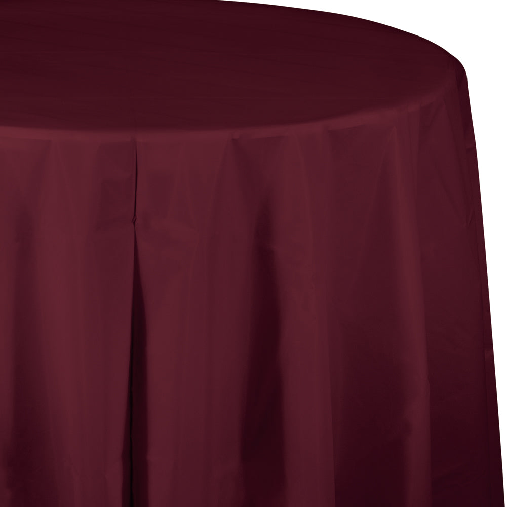 84&quot; Burgundy Table cover