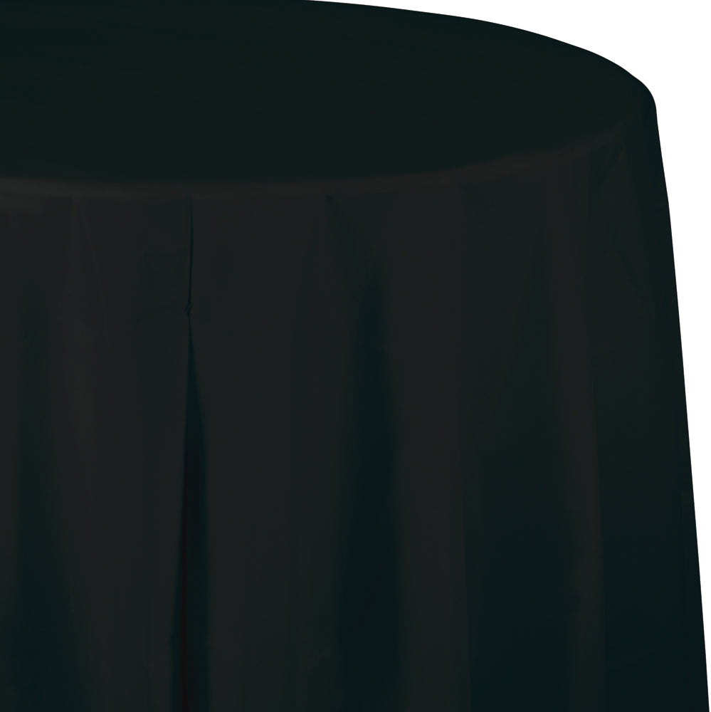 84&quot; Black Velvet Table cover, Octy Round 