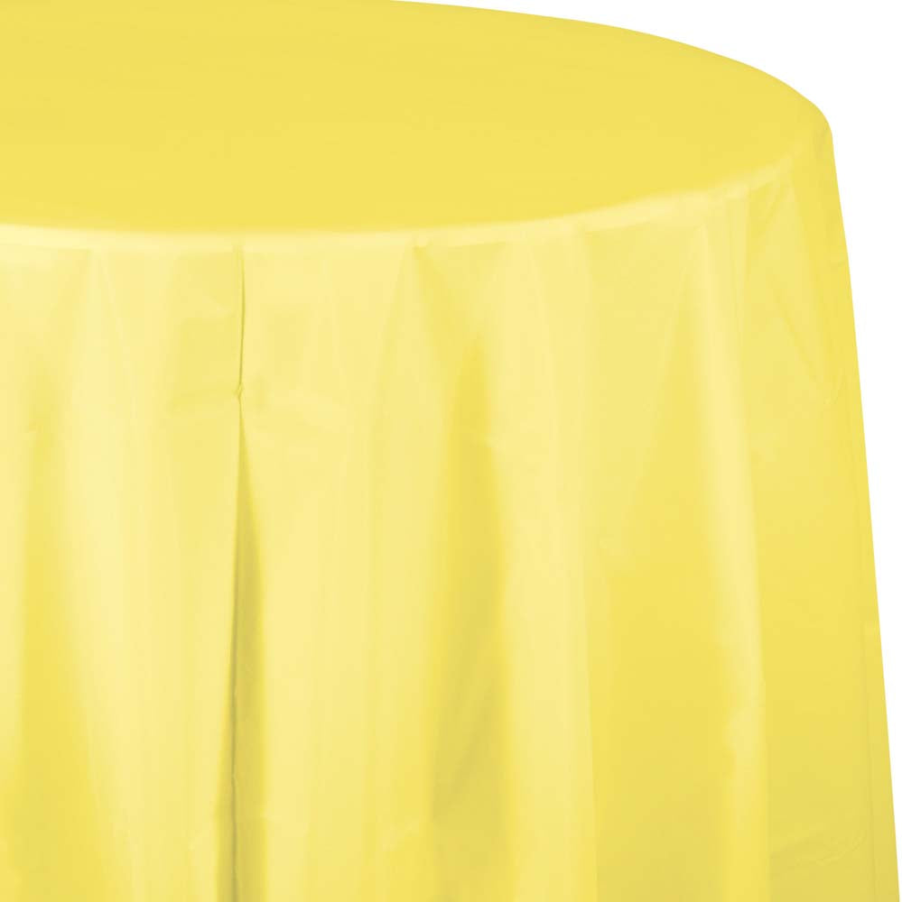 84&quot; Mimosa Yellow Table cover, Octy Round 