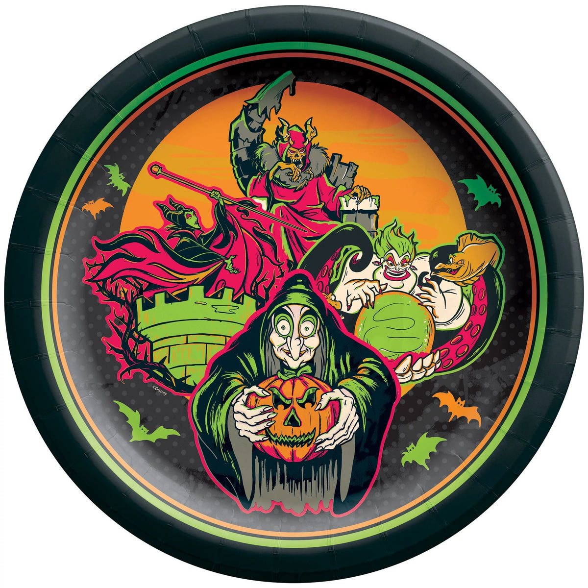 ©Disney Halloween Villains 10&quot; Round Plates