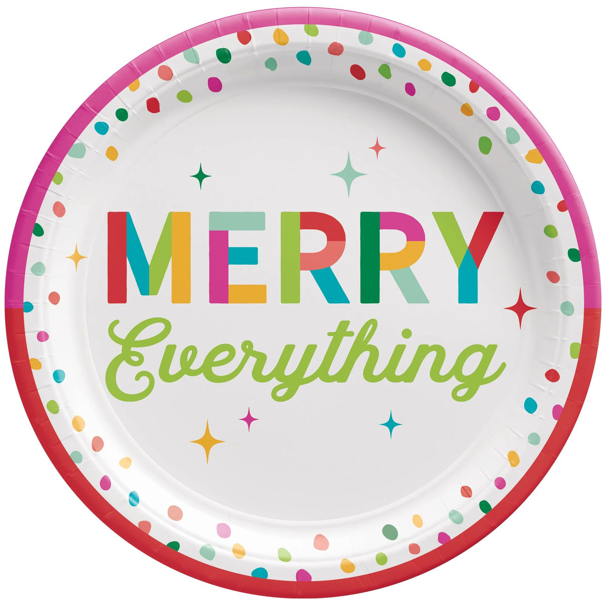 Merry Everything 10&quot; Round Plates