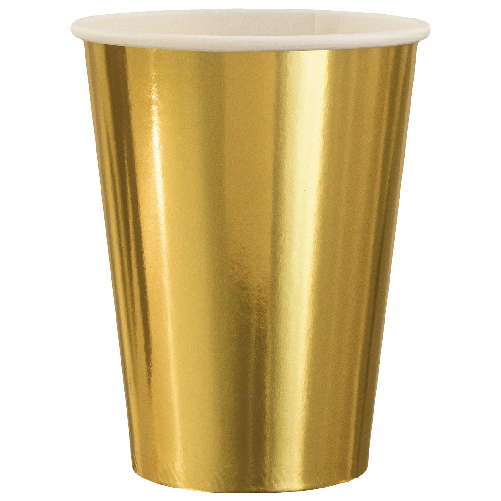 Paper Cup w/hot stamp 12 oz Cup - Gold