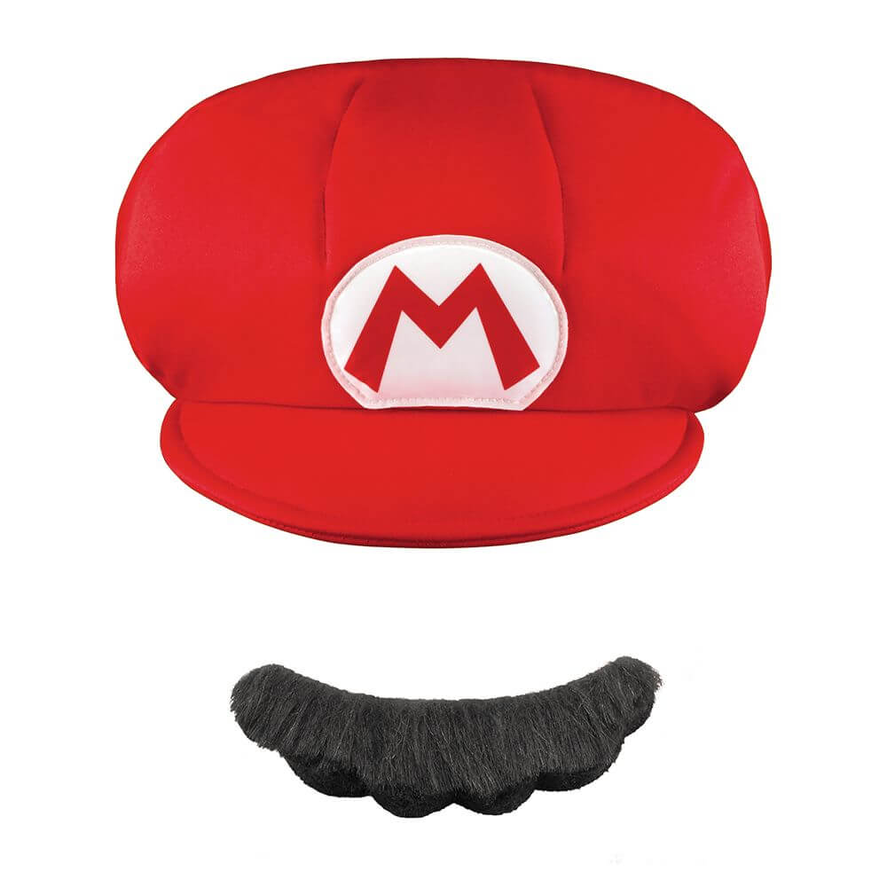 Mario Child Hat &amp; Mustache