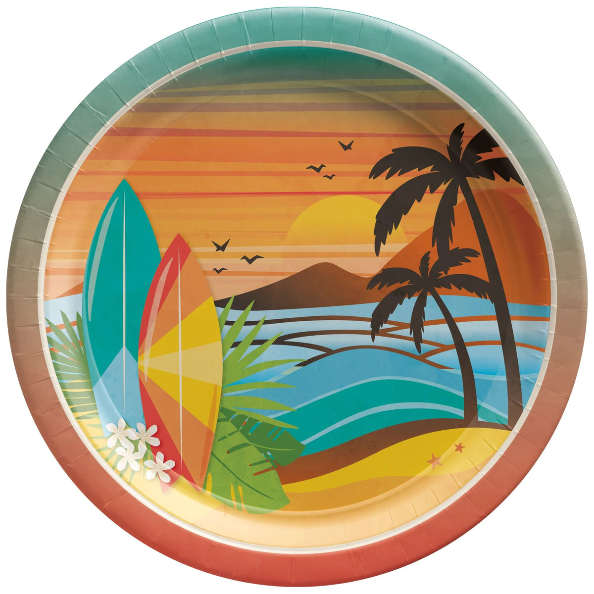 Beach Life 6 3/4&quot; Round Plates