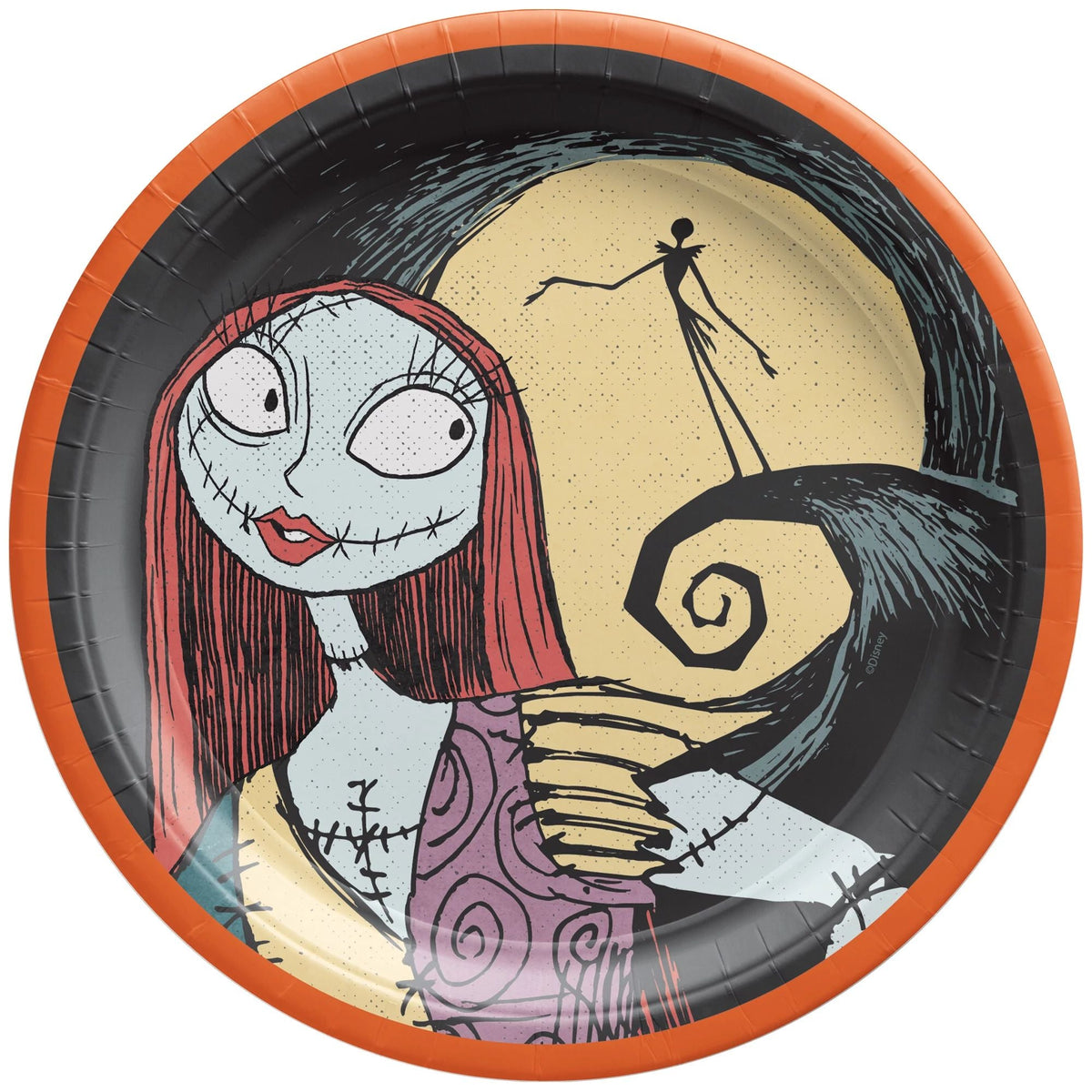 Nightmare Before Christmas - Pumpkin King 6 3/4&quot; Round Plates