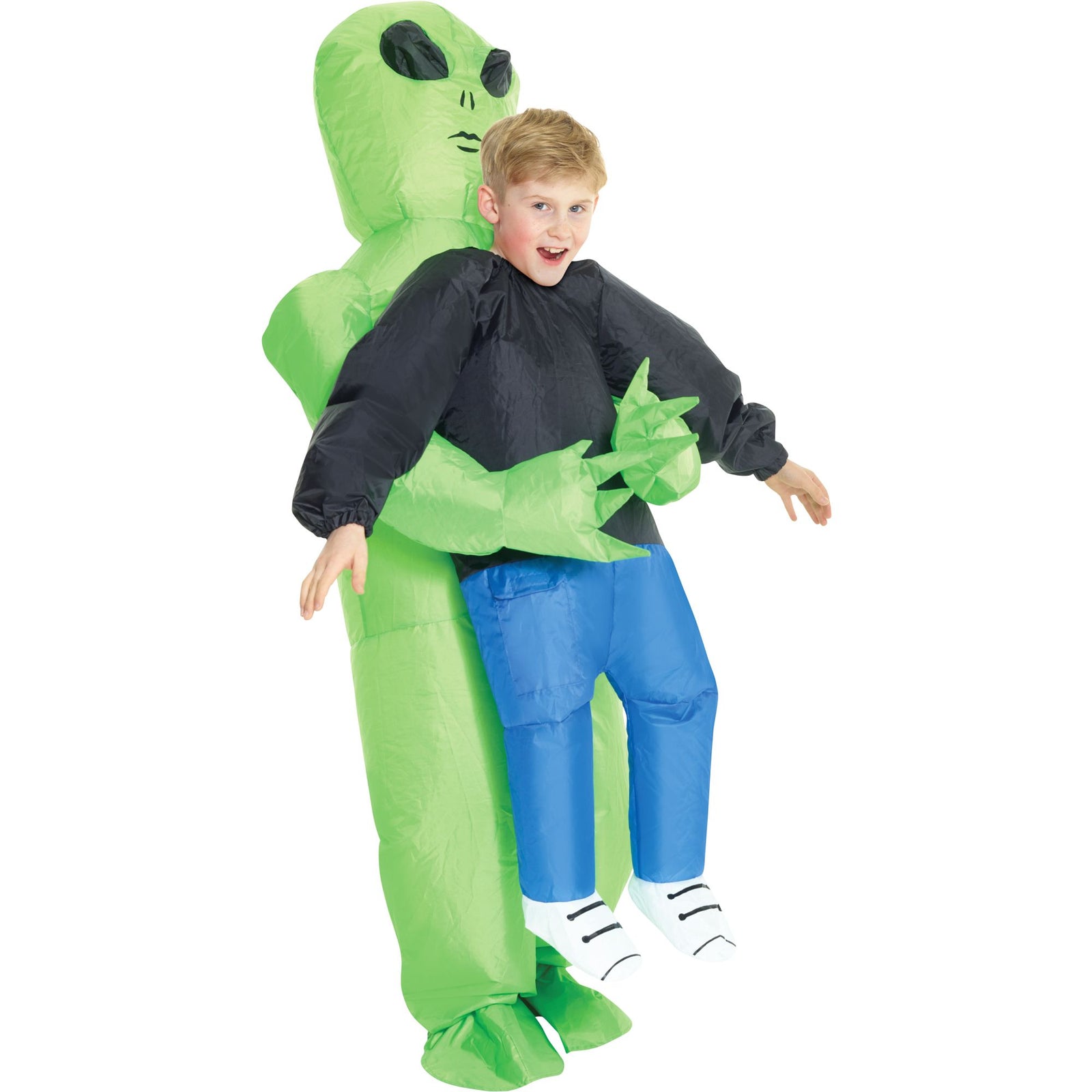 Kids Unisex Child Inflatable Alien Pick-Me-up Costume Size Standard Halloween Multi-Colored