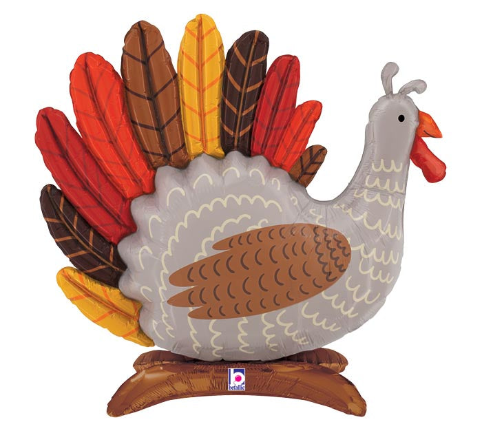 29&quot; STANDUPS TURKEY SHAPED FOIL BALLOON