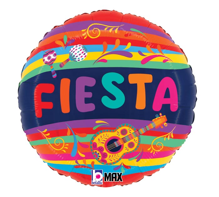 E004 18" PARTY FESTIVE FIESTA FOIL BALLOON