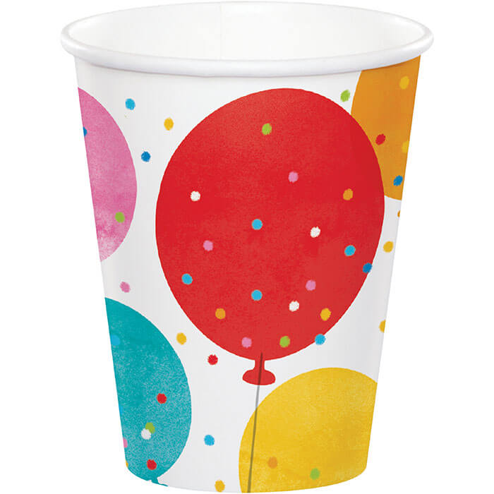 Birthday Confetti Balloons Cups