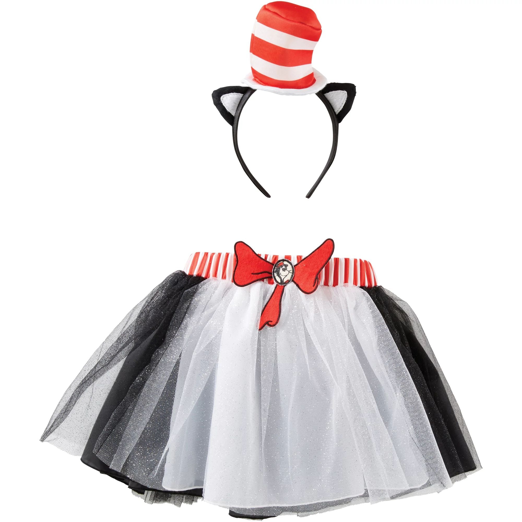 Cat In The Hat Tutu And Headband Set - Child Small (4-6)