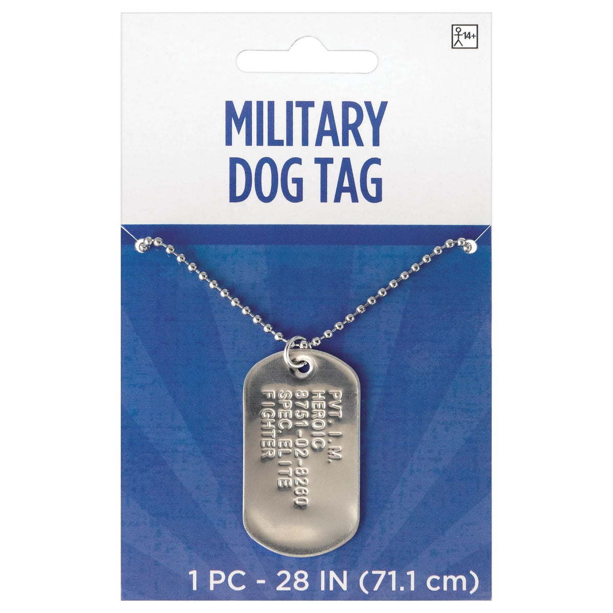 Military Silver Dog Tag