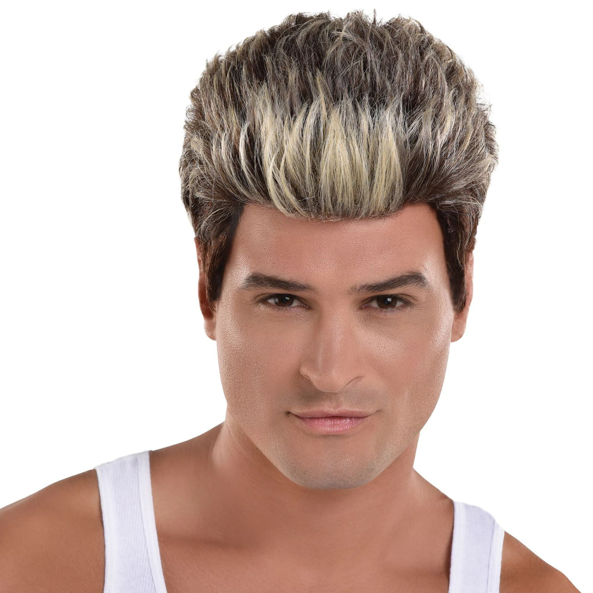 90&#39;s Male Frosted Tips Wig