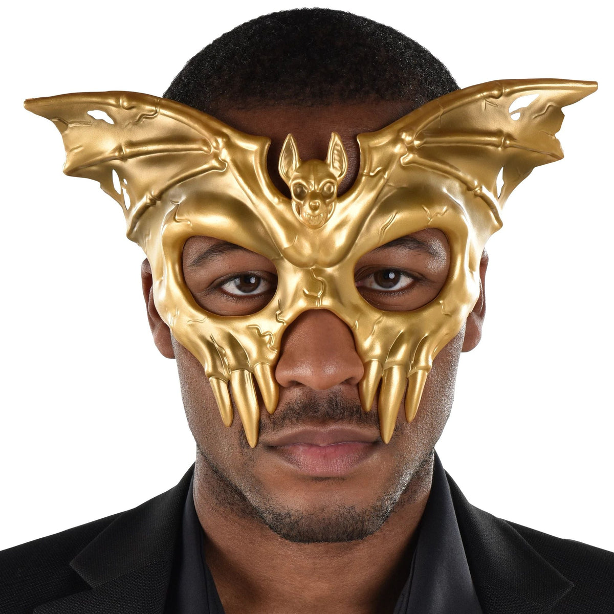 Men&#39;s Mask- Gold Winged Skull