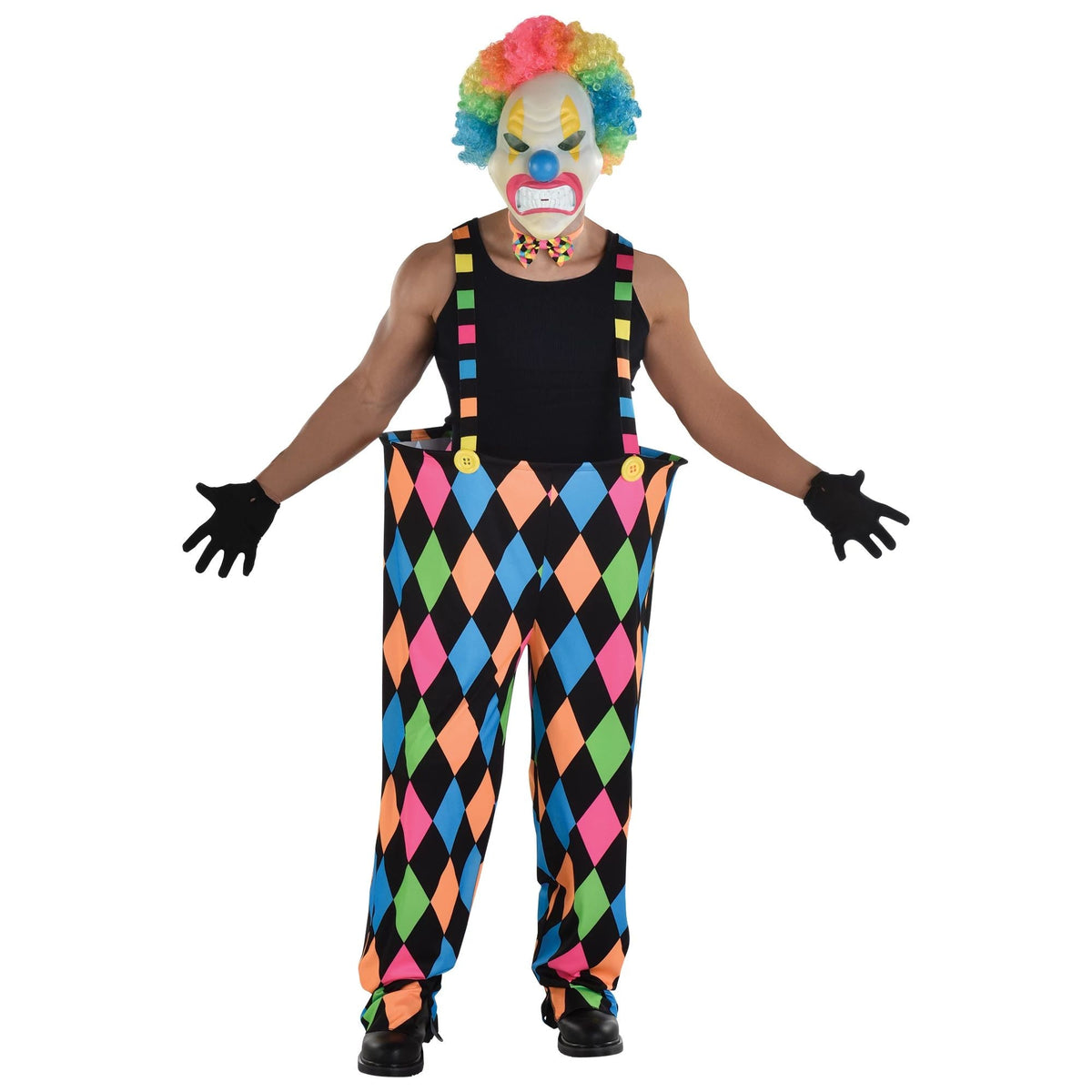 Neon Circus Suspender Pants - Adult Standard