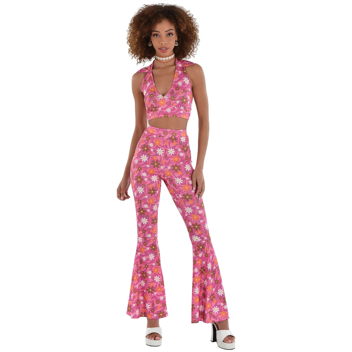 60&#39;s Halter Top &amp; Pants Set - Adult S/M