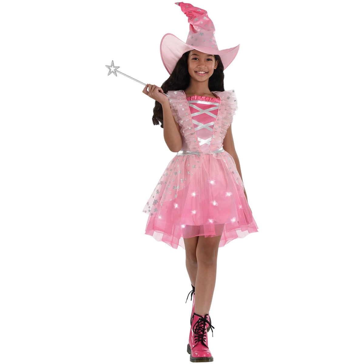 Pink Fairytale Witch Costume for Kids