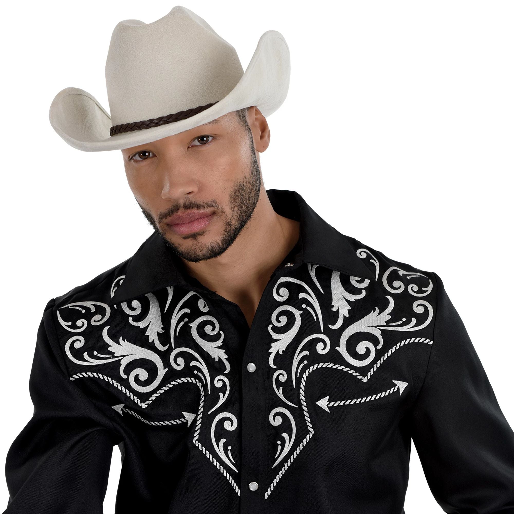 Off White Western Cowboy Hat - Adult