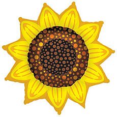 G008 35&quot; SUNFLOWER SHAPE FOIL BALLOON