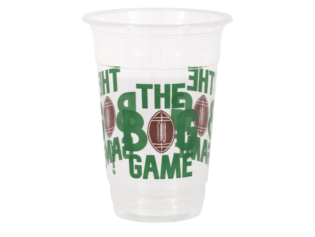 Football Toss Plastic Favor Cups