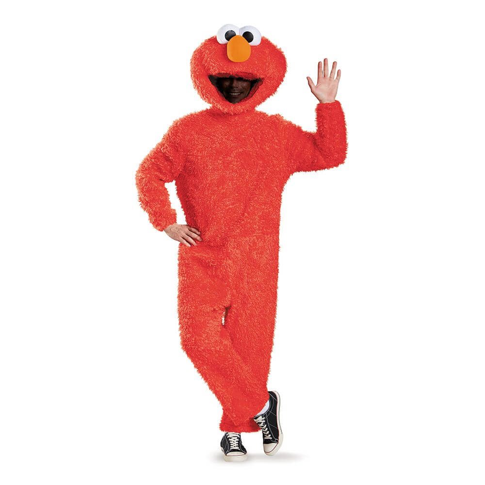 Full Plush Elmo Prestige Adult Costume