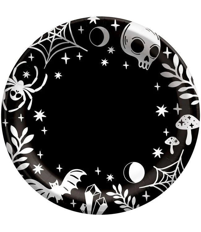 Spellbound 10 1/2&quot; Round Paper Plates