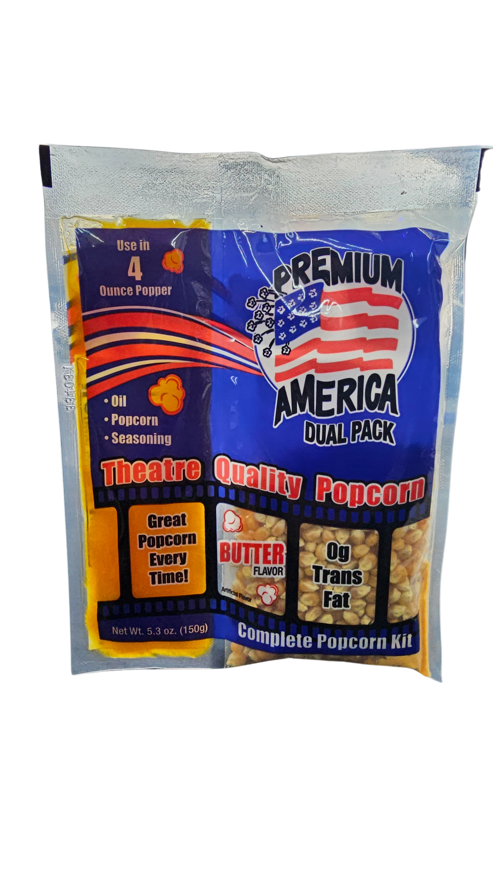 5.3 oz Popcorn Mega Pop Kit - 4 Ounce Popper