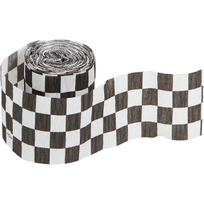 Checkered Flag Crepe Streamer