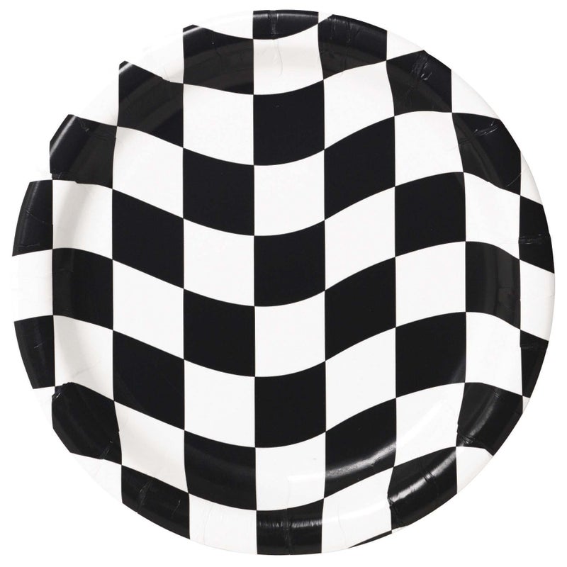 Checkered Flag Dessert Plates