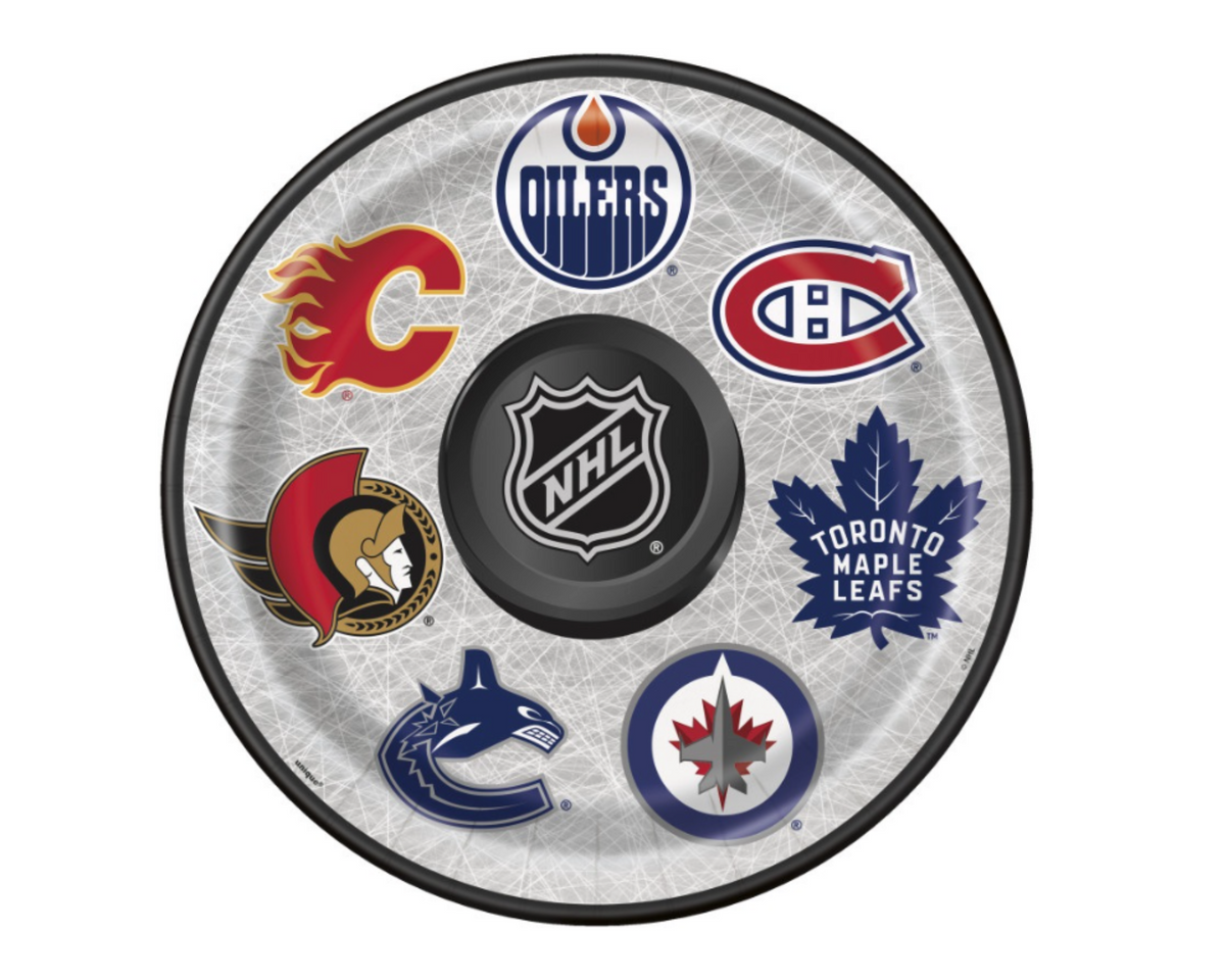 NHL Round 9&quot; Dinner Plates  8ct