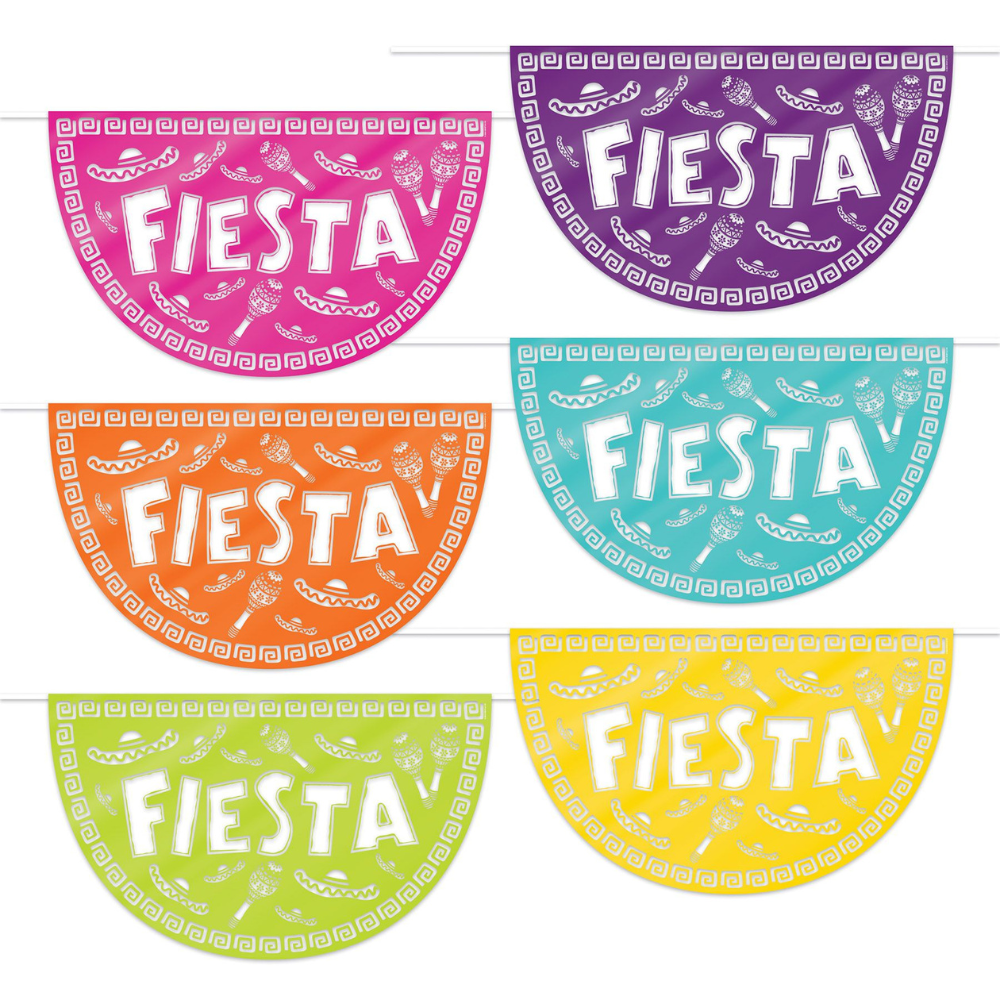Fiesta Picado Style Plastic Buntings