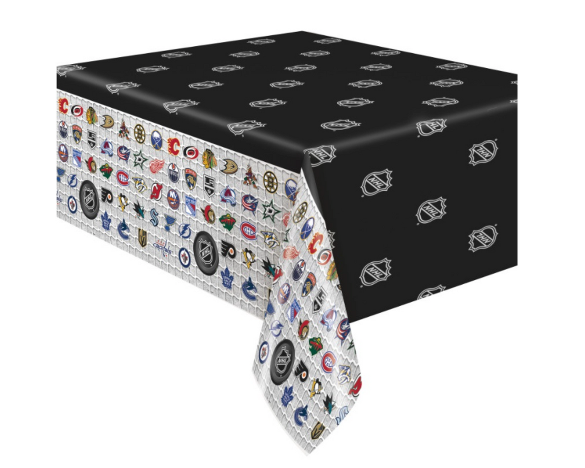 NHL Rectangular Plastic Table Cover  54&quot; x 84&quot;