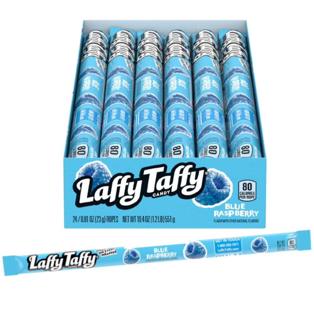  LAFFY TAFFY ROPE IN DISPLAY - BLUE RASPBERRY